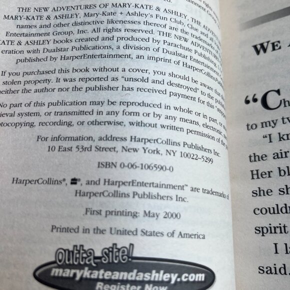 The New Adventures of Mary-Kate & Ashley paperbacks 2000 - Vintage Kids Books - Picture 7 of 8